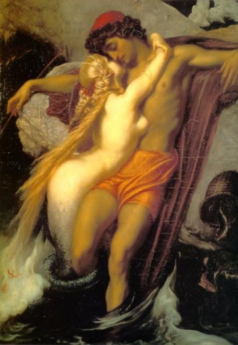 Lord Frederic Leighton The Fisherman and the Siren oil painting image